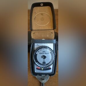 Vintage Gossen Super Pilot SBC Handhled Photography Exposure Light Meter w/ Case